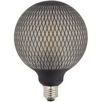 Ampoule Déco LED Filament, Aspect Filet Noir, G125, culot E27, 4W cons. 2700K Blanc Chaud - RFDEB125GRAPHLO - Xanlite