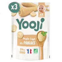 Yooji - Purée lisse panais bio – 12 repas bébé dès 4 mois