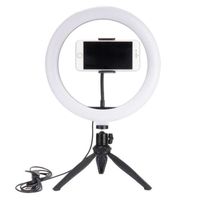 CA12054-Flash photoAnneau de lumière avec support LED caméra Selfie anneau de lumière pour iPhone en direct - Type 10inch light kit