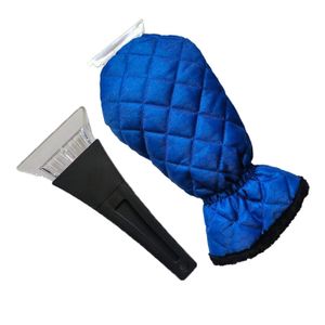 Gratte givre avec gant de protection noir