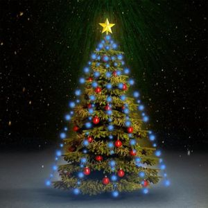 GUIRLANDE D'EXTÉRIEUR Guirlande lumineuse d'arbre de Noël 180 LED Bleu 180 cm