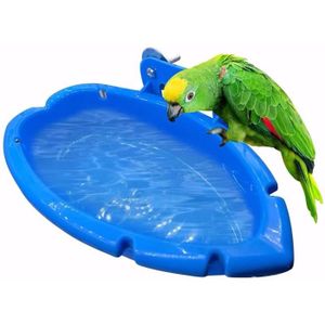 Acheter Mini bassin de bain d'oiseaux en plastique avec miroir