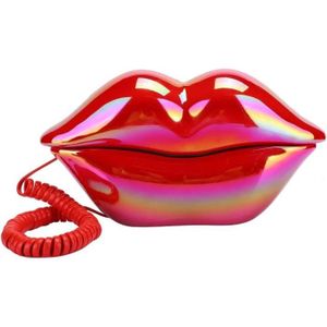 Téléphone fixe Téléphone fixe à lèvres filaires - Topiky - Blanc