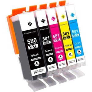 Cartouches D'encre Compatible Canon PIXMA - Pack CMY C-581 12ml Pour TS6250, TS6351, TS8350, TR8550