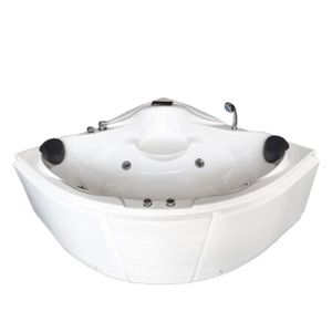 BAIGNOIRE - KIT BALNEO BAIGNOIRE MASSANTE ANGLE Model Las Vegas 150 x 150 cm BALNEO BAIN TOURBILLON JACUZZI Jets dorsaux whirlpool spa! 