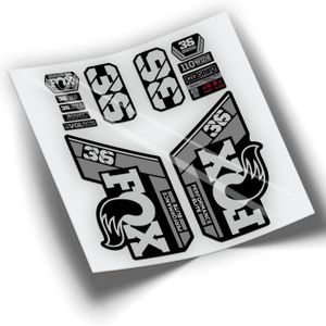 Ecoshirt NQ-OHSW-SC4F Autocollants Fox 2015 Fourche Suspension Eco27 Stickers Aufkleber Stickers Bike Rouge 031 
