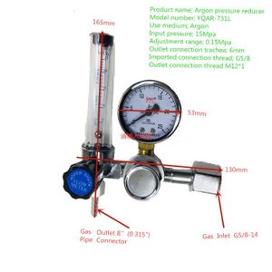 Procédés chimiques Découpe Plage de mesure: 0-1MPa,0-25MPa pour Soudage au gaz Régulateur de bouteille de gaz de CO2 Réducteur de pression de dioxyde de carbone Régulateur de pression de CO2 
