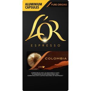CAFÉ CAPSULE L'Or Espresso Colombie intensité 8 Café Capsules X