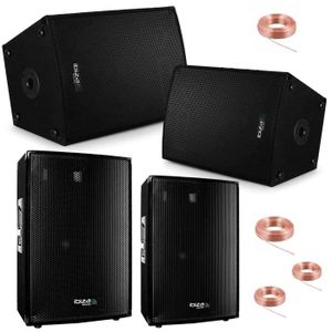 PACK SONO Pack 4 Enceintes Sono 2400W Total Ibiza Sound 3 Vo