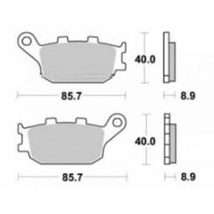 PLAQUETTES DE FREINS ARRIERE AP RACING HONDA CB HORNET 600 2002