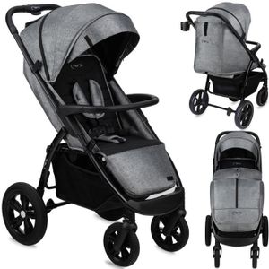 POUSSETTE  Poussette canne MoMi MIYA - Gris - De 6 mois à 22 kg - Kit d'accessoires