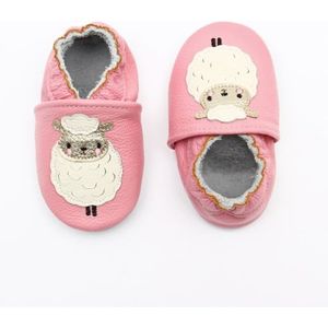 CHAUSSON - PANTOUFLE Chaussons Bébé Cuir Souple Chat gris unisexes - LI