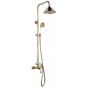 COLONNE DE DOUCHE ROUSSEAU Colonne de douche avec robinet mitigeur mécanique Byron - Vieux bronze