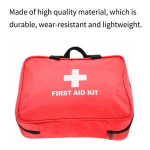 TROUSSE DE SECOURS Sac de premiers secours rouge, sac de premiers secours compact portable de fournitures de premiers soins, sac de rangement de