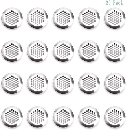 GRILLES DE VENTILATION Bois Rond 90 MM Aération Abluft-Gitter En Massif Nature EUR 31,41 - FR
