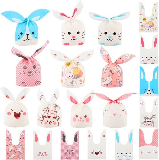 Sachets Cadeaux Anniversaire Enfant 60 Pièces - Oreilles D'Animaux Mignons - Pour Bonbons Et Petits Cadeaux - 12 Styles