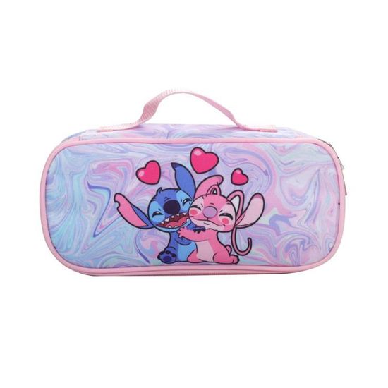 Grande Trousse Scolaire Bleu Clair – Fermeture Éclair Solide, Compartiments Multiples, Idéale Cadeau Rentrée