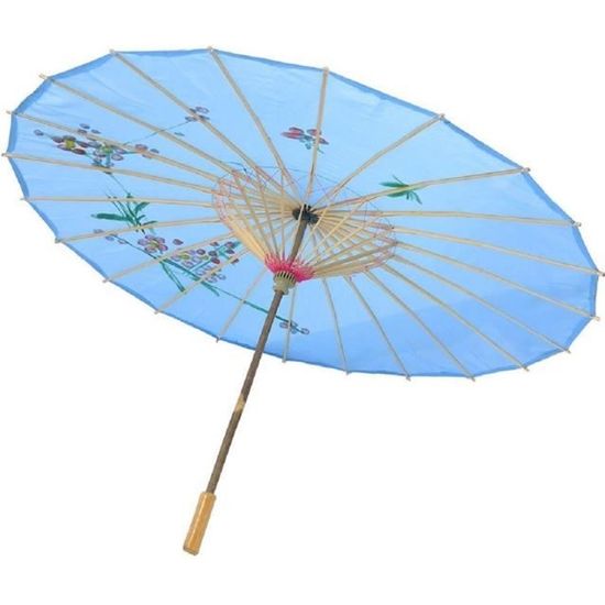 LaPetiteCaverne - Ombrelle / Parasol Chinoise / Japonaise Ø 80 Cm Floral Decoratif Bois