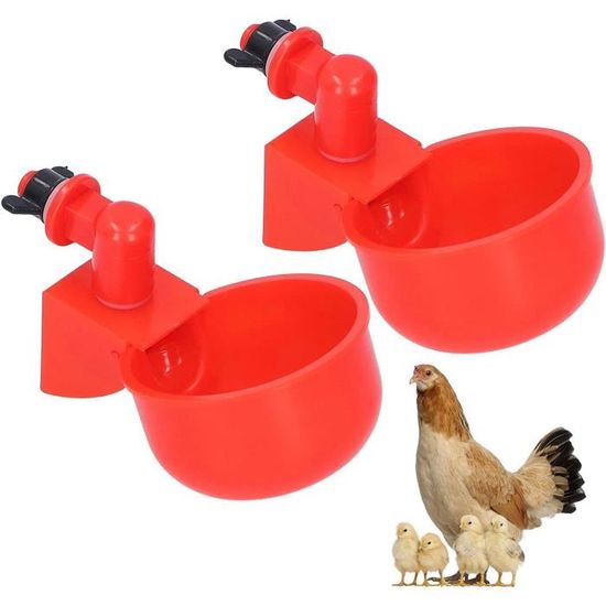 Abreuvoir Automatique Pour Poules En Métal Inoxydable - Grande Capacité, Neuf
