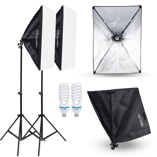 Fafeicy Softbox Kit Kit d'éclairage continu Studio Kit Softbox 2