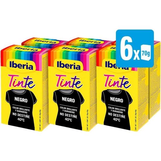 Teinture pour vêtements couleur noire, couleur brillante et durable, sans ciblage, avec seau de