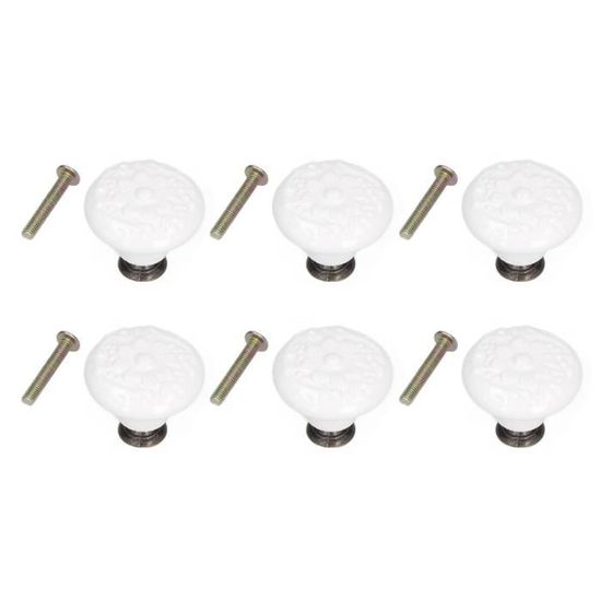 6 Boutons Fantaisie Mouton Blanc – 22 Mm, Avec Tige, Pour Tricot, Couture, Déco