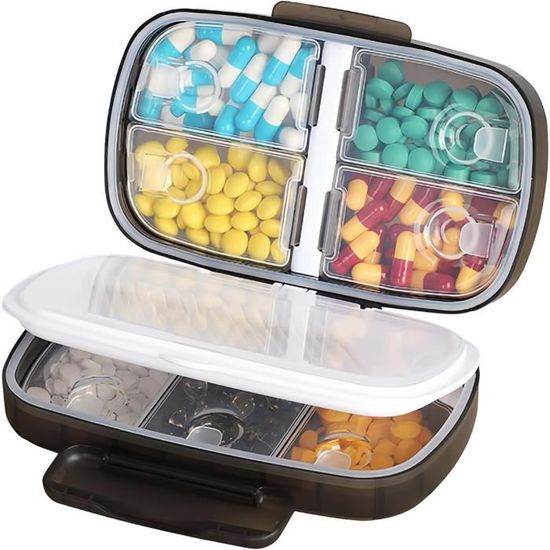 Pilulier Hebdomadaire - Grandes Boîtes De Pilules 7 Jours 2