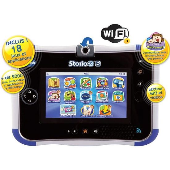 Test : Storio 3S de Vtech, avec Wifi et batteries rechargeables