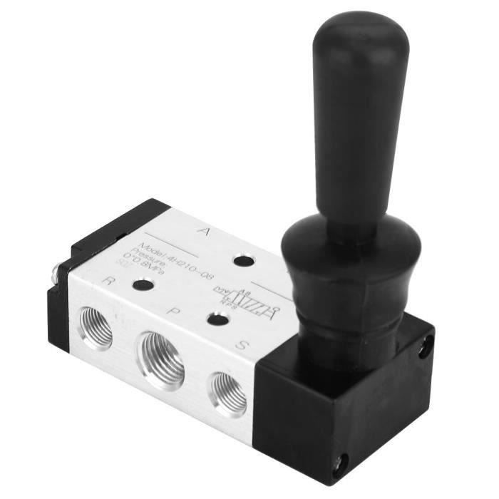Électrovanne Pneumatique Manuelle 2 Positions 5 Voies - Modèles 4H210-06/08, 4H310-08/10, 4H410-15 - 4