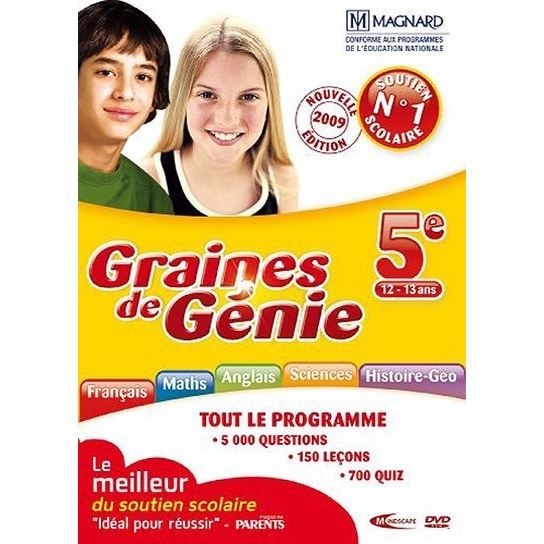 Mind Graines De Genie 5E 2009-2010 / Jeu PC Dvd-Rom