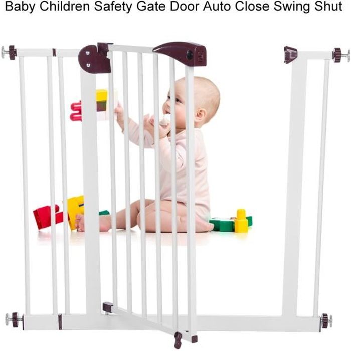 Barrière de sécurité enfant Bébé 80 à 91 cm - Barrière de Sécurité pour Escaliers, Portes, Couloir - BOH HB044 -SUR