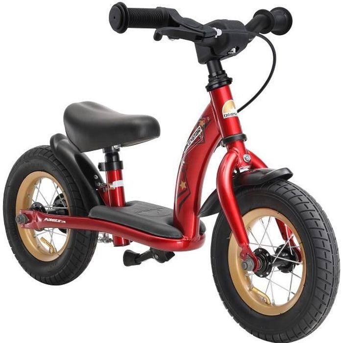 BIKESTAR - Draisienne - 10 pouces - pour enfants de 2-3 ans - Edition Classique - garçons et filles - Rouge