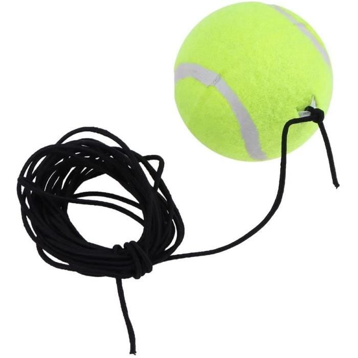 Balle de Rebond Tennis Balle de Tennis avec Fil élastique Auto-Apprentissage à Haute élasticité Balle Tennis Entrainement