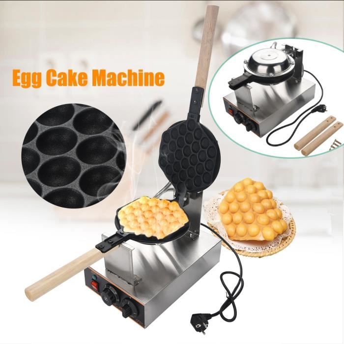 yotanroom® HB001 Gaufrier Oeufs de Hong Kong Appareil pour Gâteaux d'œuf Electrique en Acier Inoxydable Professionnel Antiadhésif