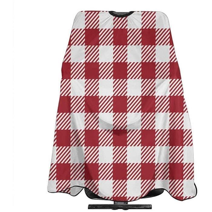 Capes de coupe Tablier de coupe de cheveux en vichy rouge Cape de coiffure Cape de coupe de cheveux 204599