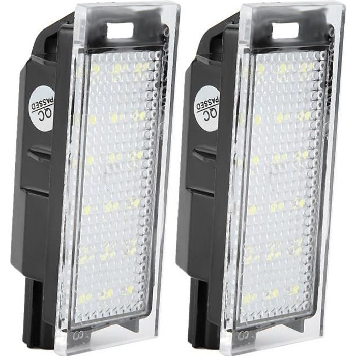 2Pcs Lampe de Plaque D'Immatriculation de Numéro LED de Voiture Pour Renault Megane 2 Clio Laguna 2 Megane 3 Twingo Master Vel