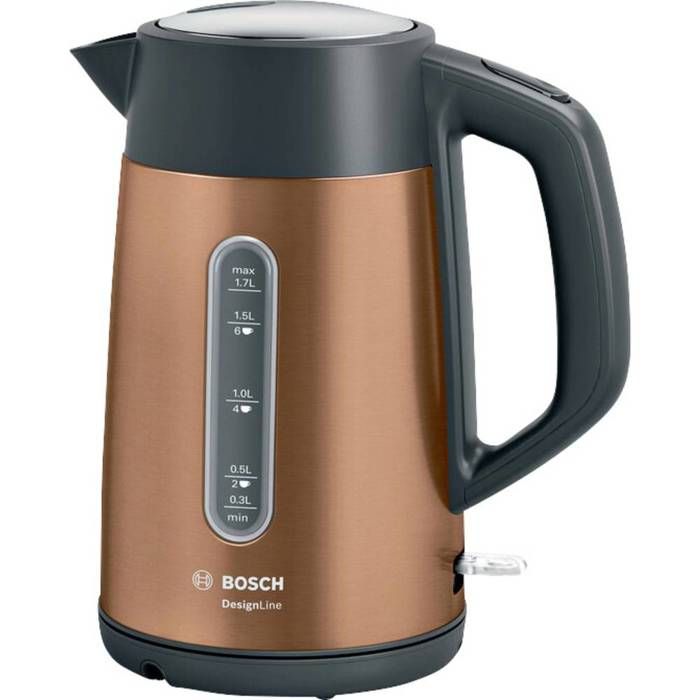 Bosch Bouilloire TWK4P439 bouilloire 1,7 L Noir, Or 2400 W