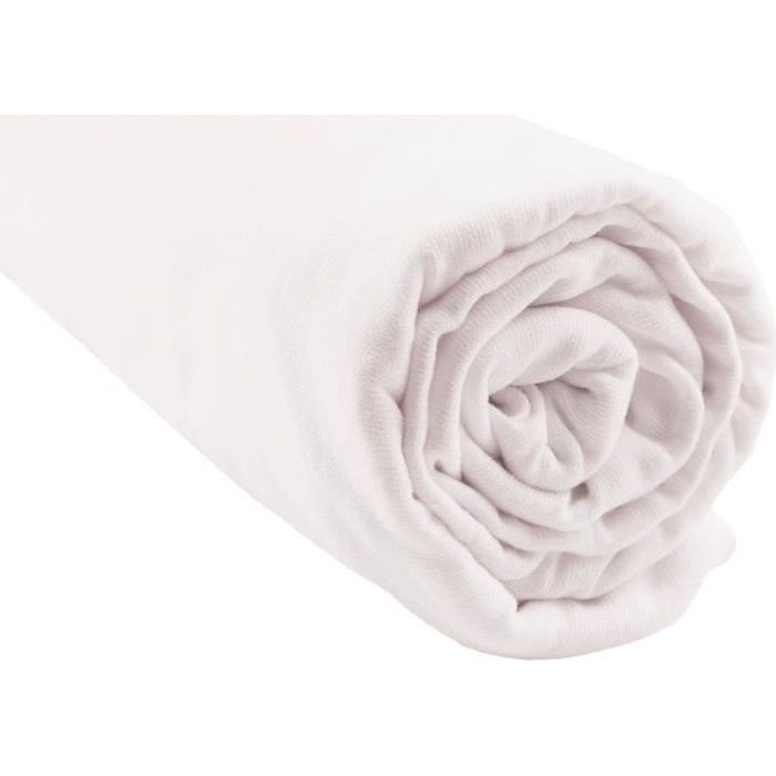 Drap housse Coton Bio pour lit évolutif 90x140 - Coloris blanc