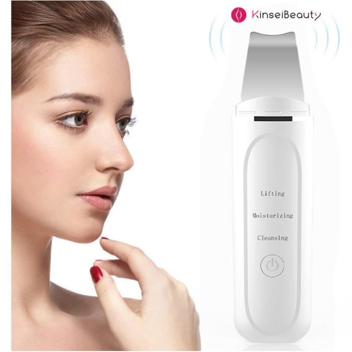 Épurateur De Peau De à Ultrasons, Peeling Visage Tire Soin Visage Cleaner Skin Scrubber,nettoyage De Pores D'épluchage Et Point Noir