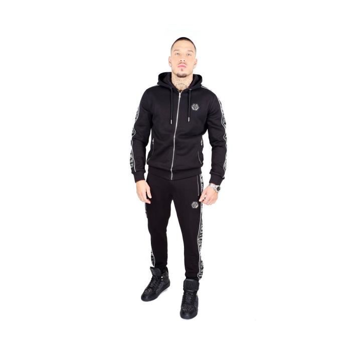 Ensemble de survêtement George V GV1000 - GV1000-BLACK-SILVER
