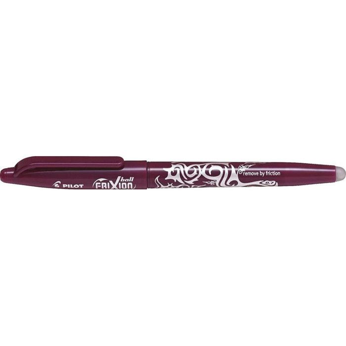 Stylo FriXion Ball pointe moyenne 0.7mm lie de vin Pilot
