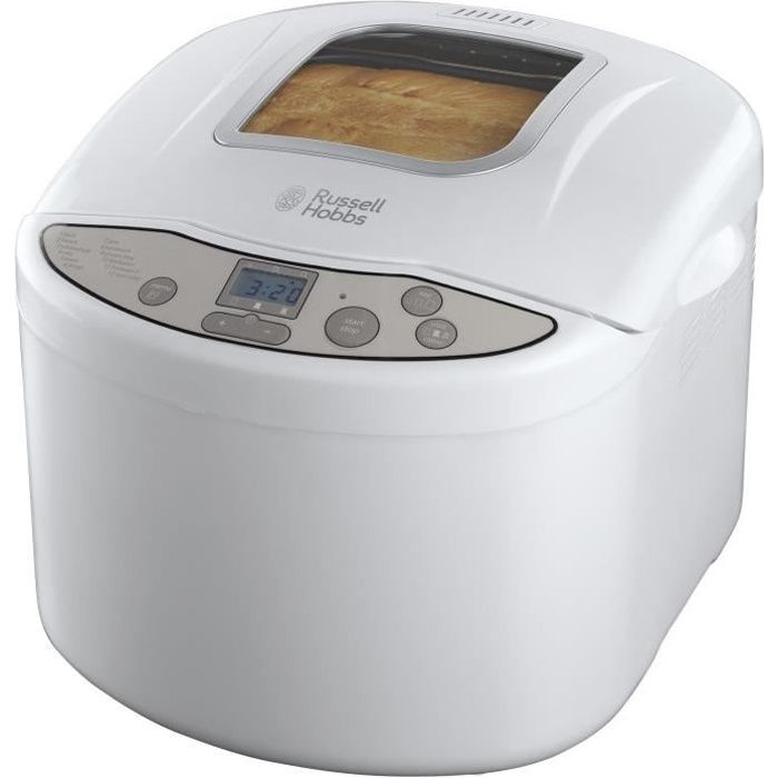 Russell Hobbs 18036-56 Machine à Pain Automatique - 660W - 4 Programmes : Pain Classique, Baguette, Pain Complet, Pâte à Pizza