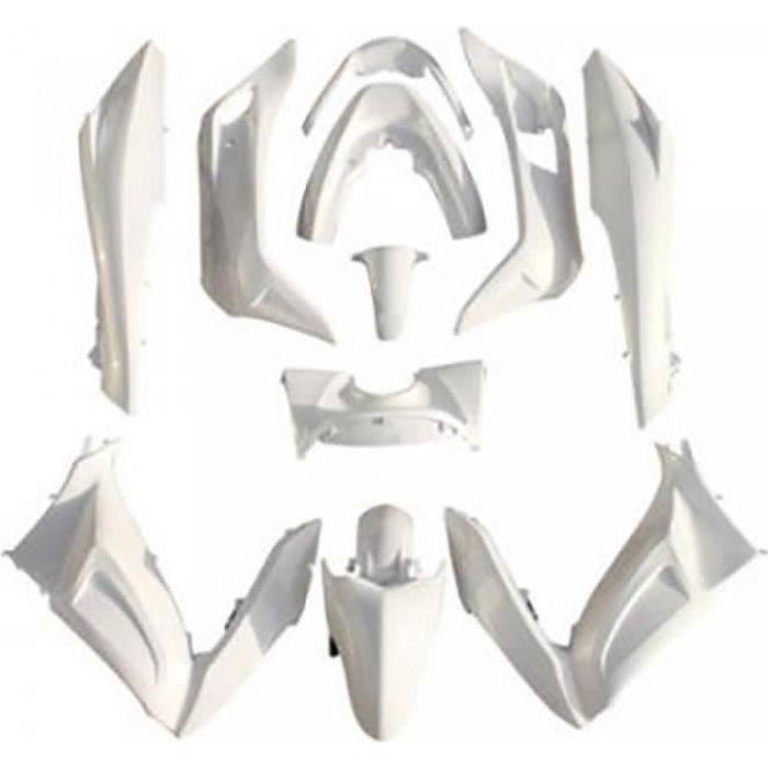 Kit carénage carosserie TNT blanc brillant pour scooter Honda 125 PCX 2010-2014