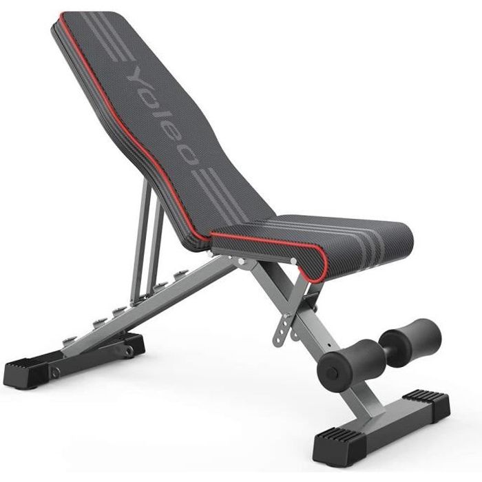 YOLEO Banc de Musculation Banc réglable pour l'entraînement Complet du Corps Banc inclinable pour Exercice Gymnastique à Domicile