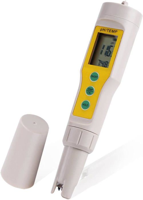 Testeur De PH Numérique 4 En 1 - Écran LCD - Pour Eau Potable, Piscine, Aquarium, Hydroponie - Précision 0.01 PH - Avec Poudres D'étalonnage