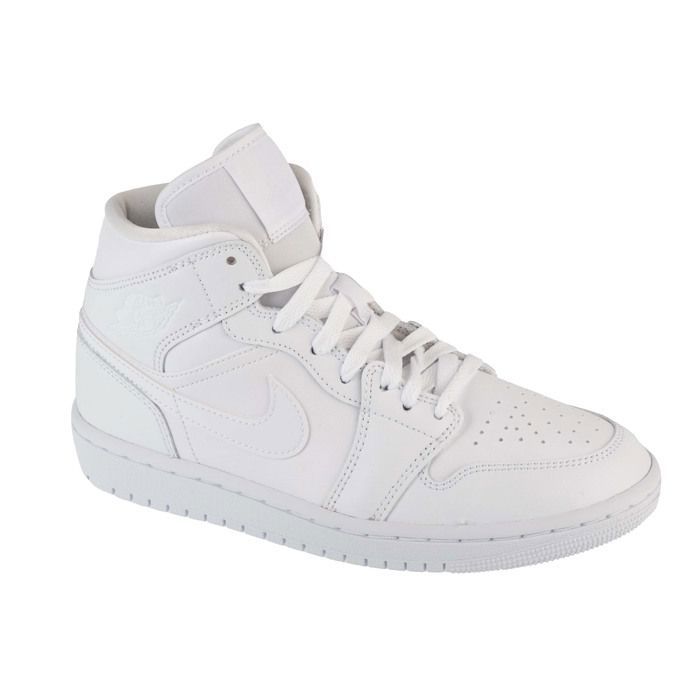 sneakers Femme, Air Jordan 1 Mid, Blanc