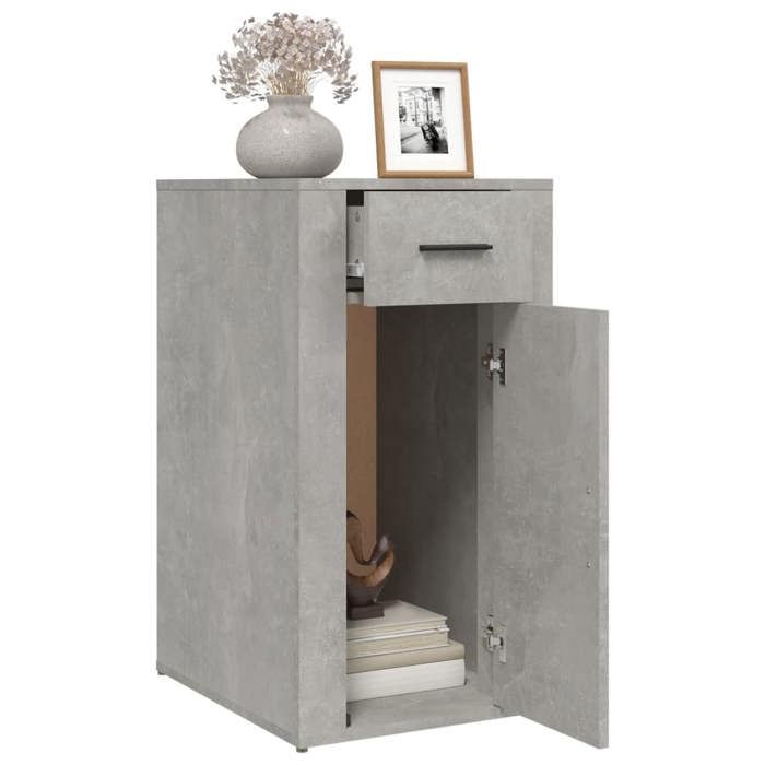 Promotion mai * Armoire de bureau - Casier de bureau - Gris béton 40x49x75 cm EU2344816796