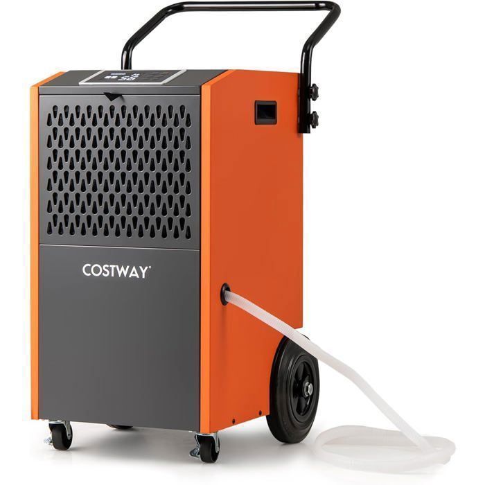 COSTWAY Déshumidificateur d’Air Electrique Industriel 73 /Jour Professionnel Minuterie 24H Surface 230m2695m3