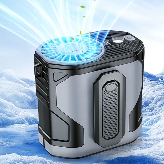 Ventilateur de taille portable ventilateur de ceinture portable 100 vitesses de vent ventilateur de cou rechargeable - Alfoyu