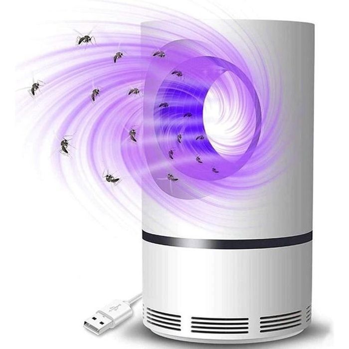 Lampe Anti Moustique Tue Mouches Interieur Attrape Mouche LED - Sûr et Calme Piège à Mouche Electrique Anti m LAMPE ANTI-INSECTE